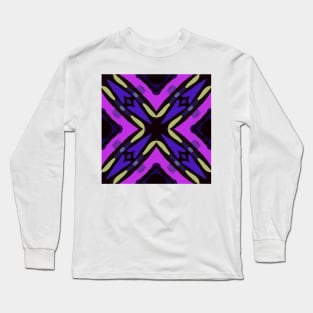 purple pattern Long Sleeve T-Shirt